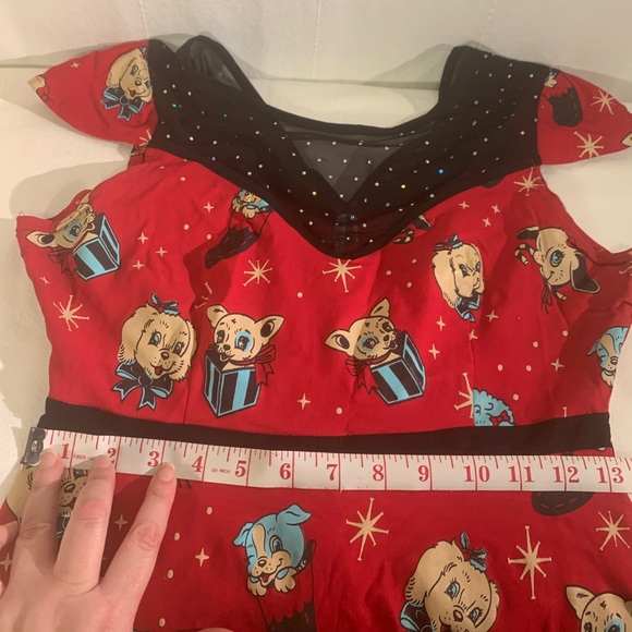 Soupuss 'Holly Jolly' Lyla dress (peekaboo puppies & xmas gifts) discontinued - Picture 4 of 7